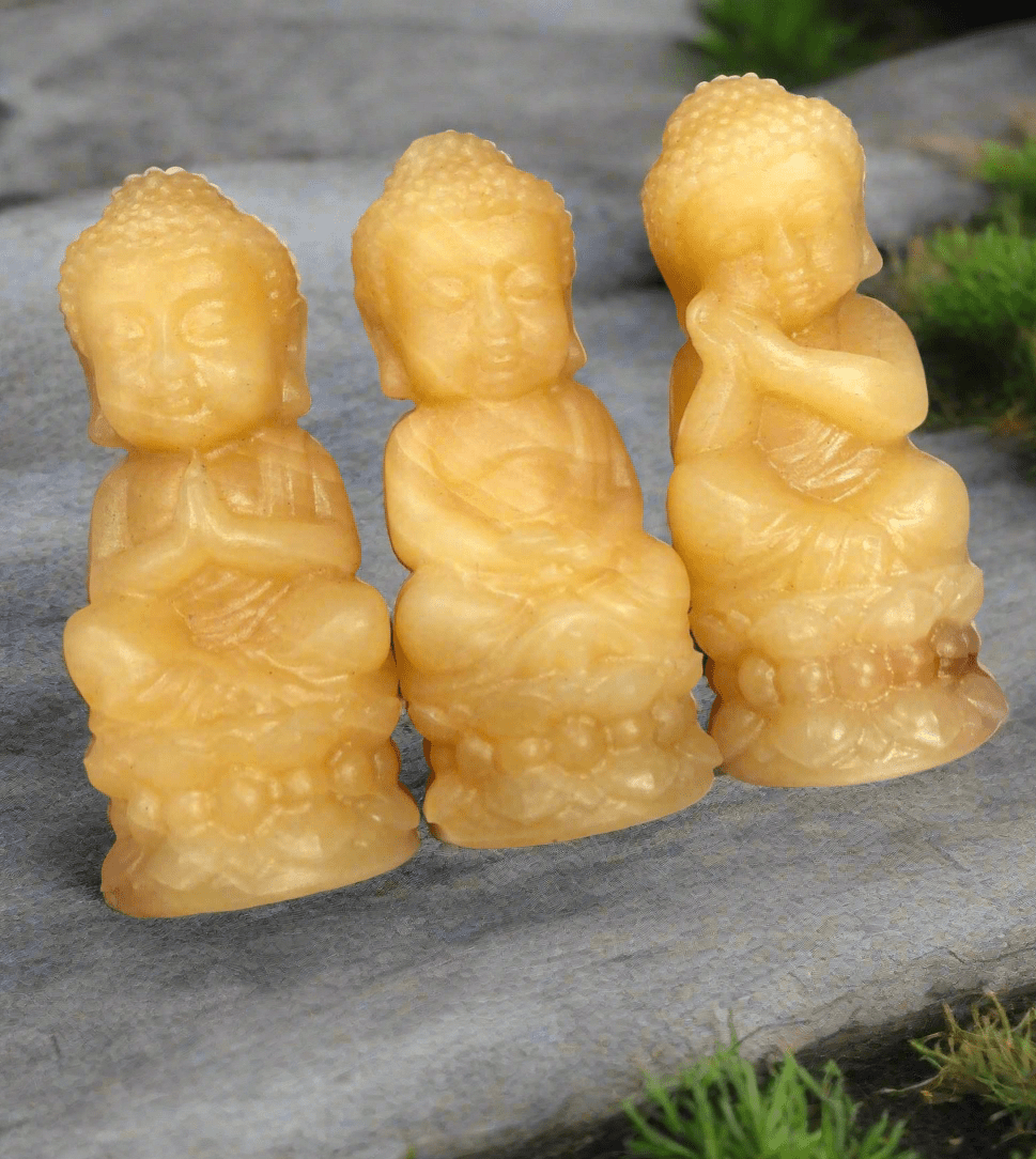 Calcite Buddha Carvings