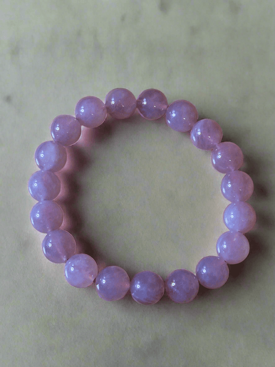 Purple Rose Quartz Stretch Bracelet