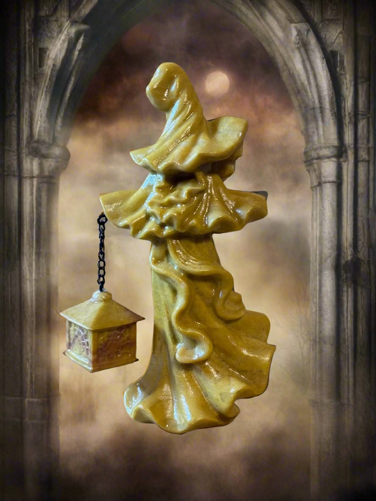 Yellow Jasper Witch Carving