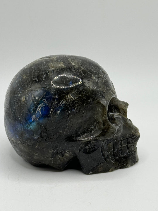 Labradorite Skull Carving