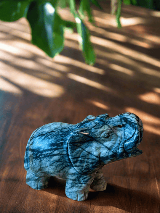 Nephrite Jade Elephants