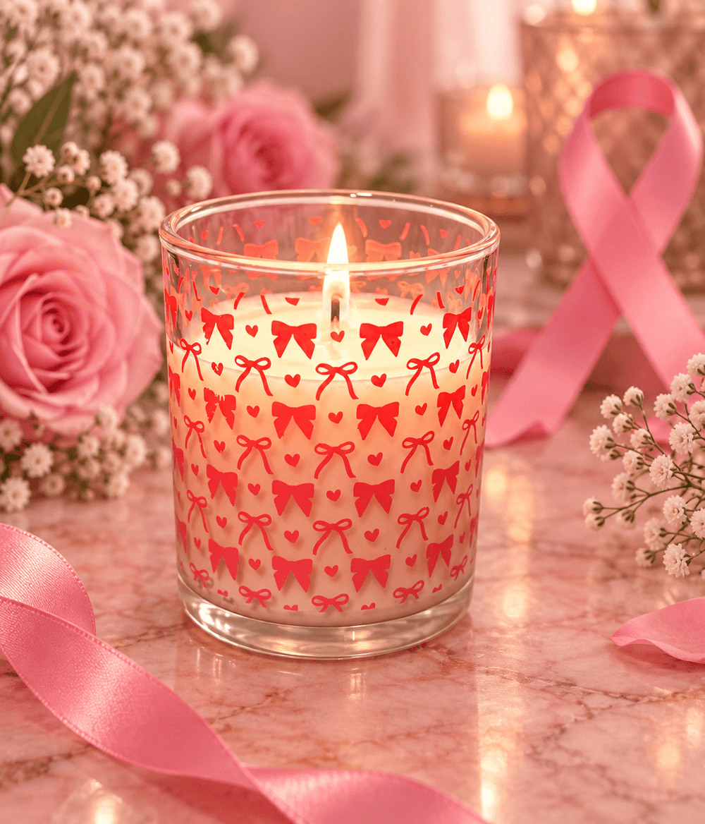 Unbreakable Breast Cancer Awareness Candle