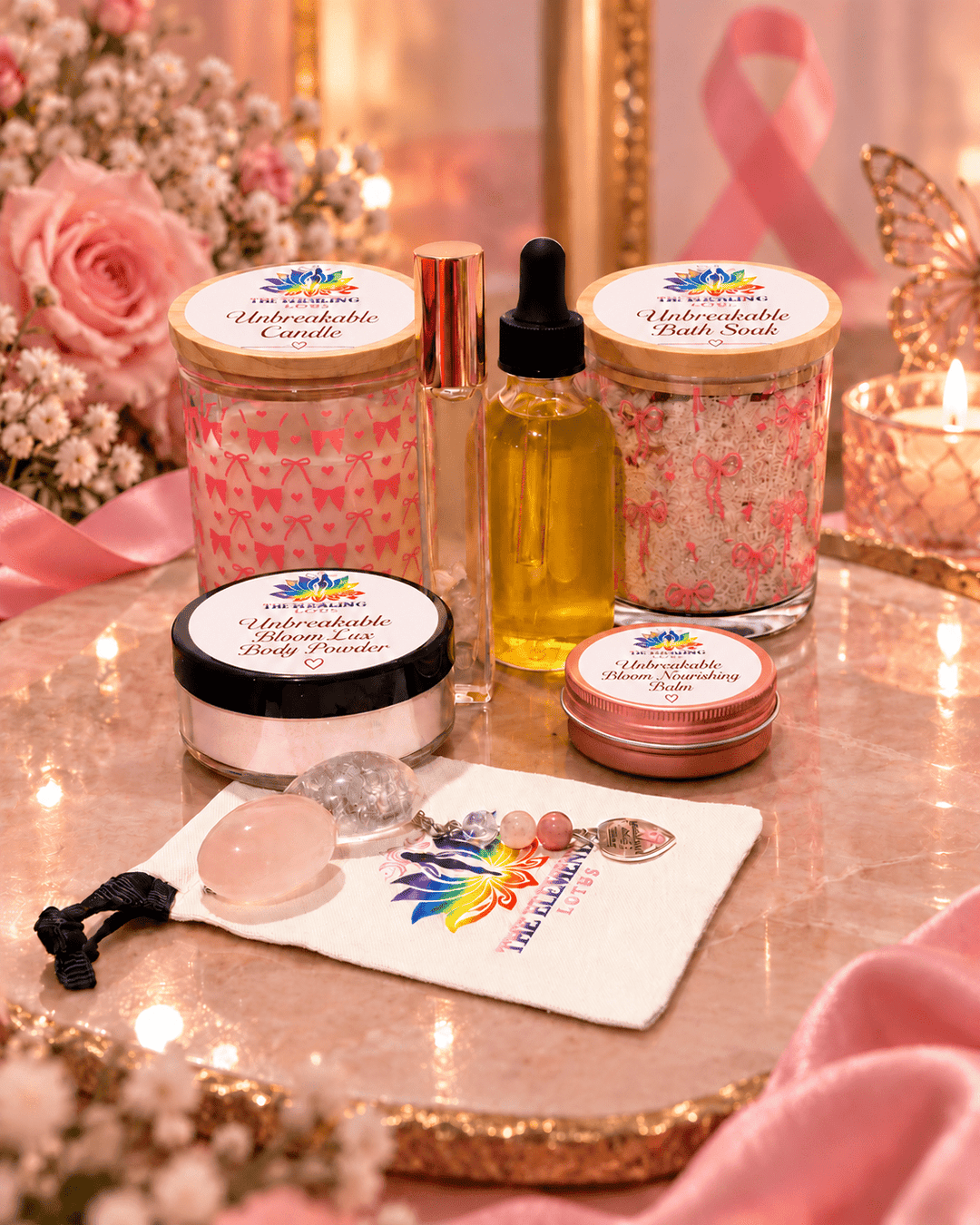 Unbreakable Bloom Breast Cancer Awareness Collection