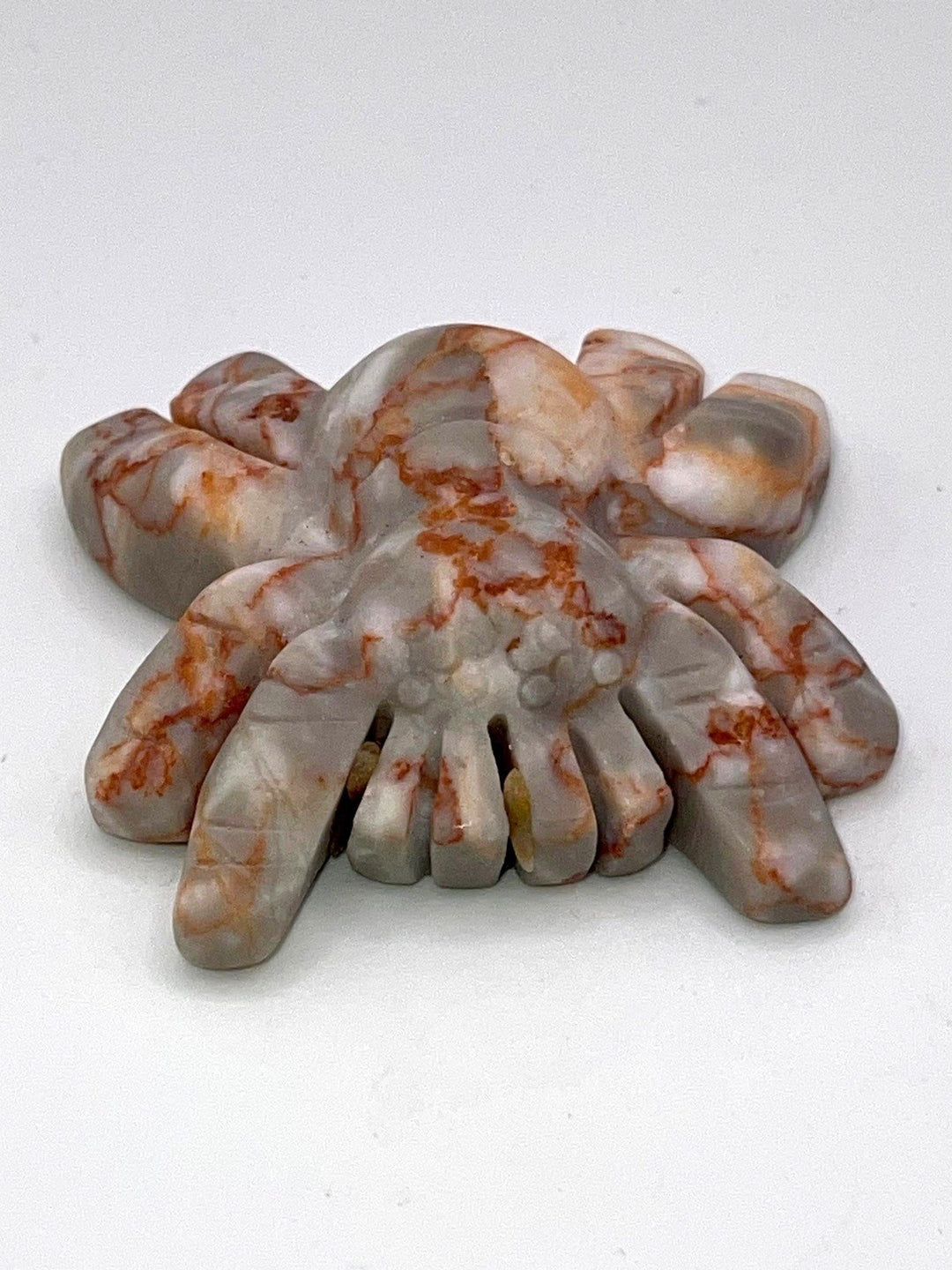 Hand Carved Gemstone Spiders