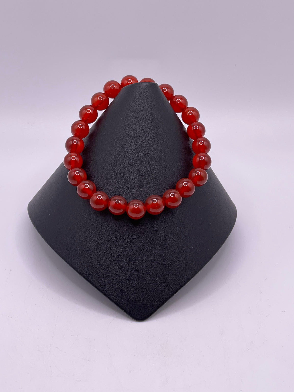 Orange Red Carnelian Stretch Bracelet