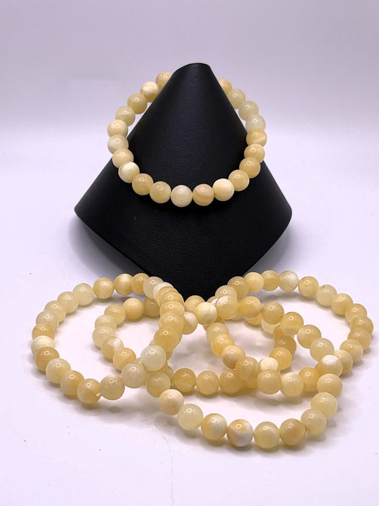 Yellow Calcite Stretch Bracelet