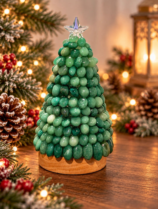 Árboles navideños LED de cristal