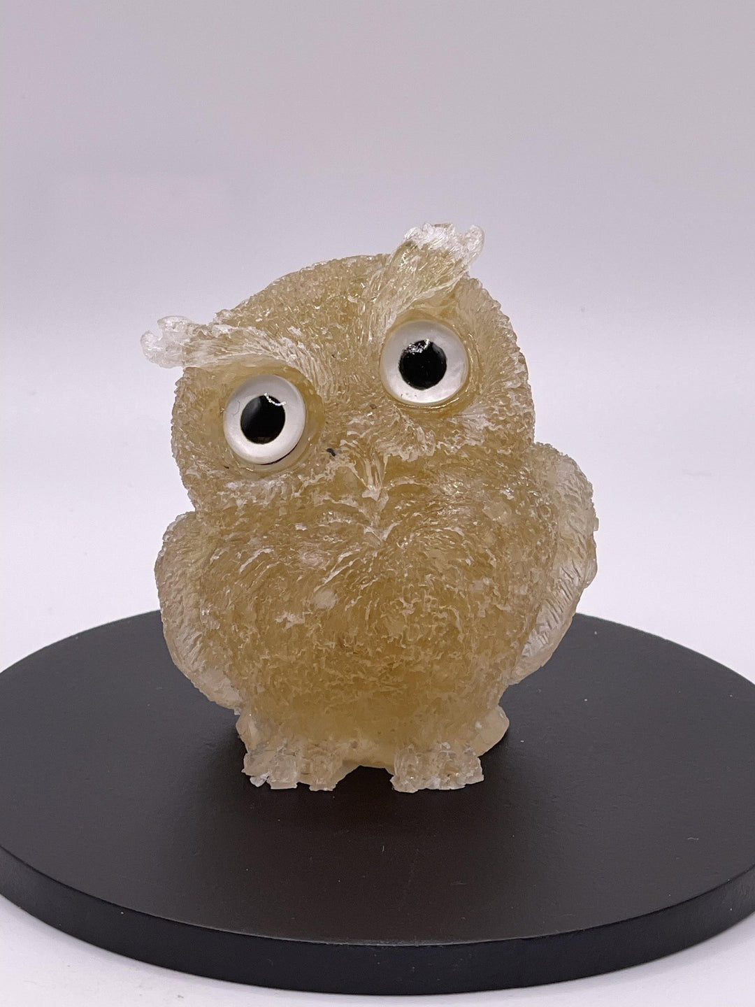 Natural Crystal Resin Owl