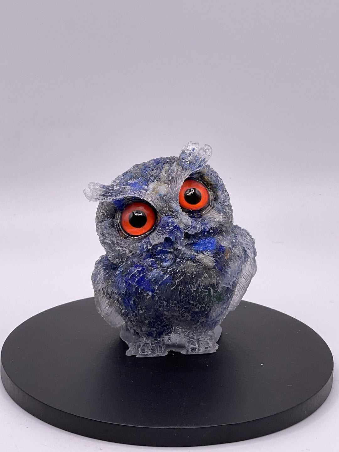 Natural Crystal Resin Owl