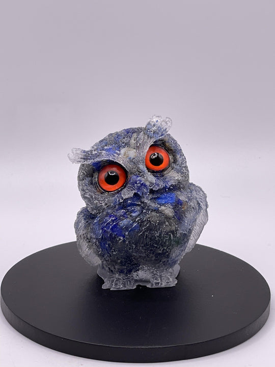 Natural Crystal Resin Owl