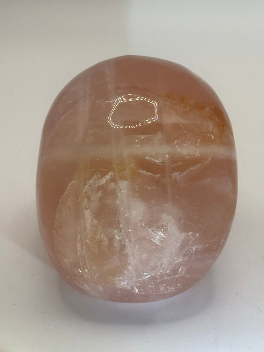 Rose Quartz Skull Carving