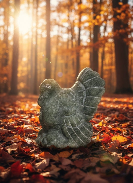 Nephrite Jade Turkey Carving