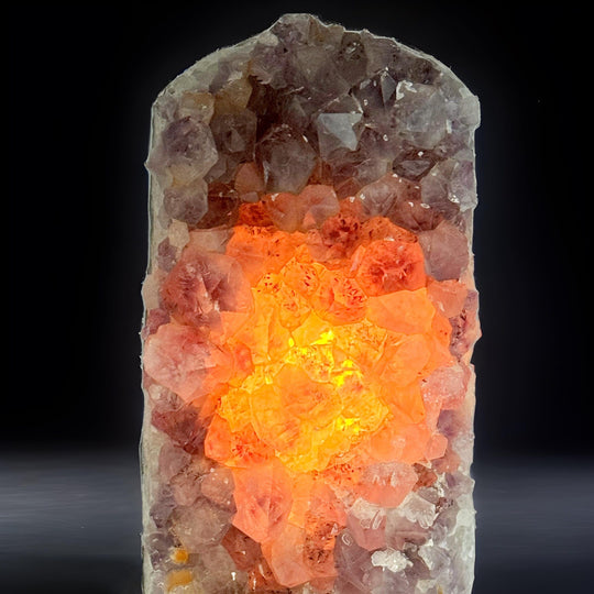 Amethyst Cluster LED Lamp