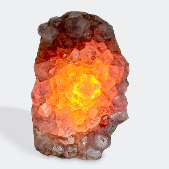 Amethyst Cluster LED Lamp