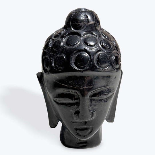 Black Onyx Buddha Head