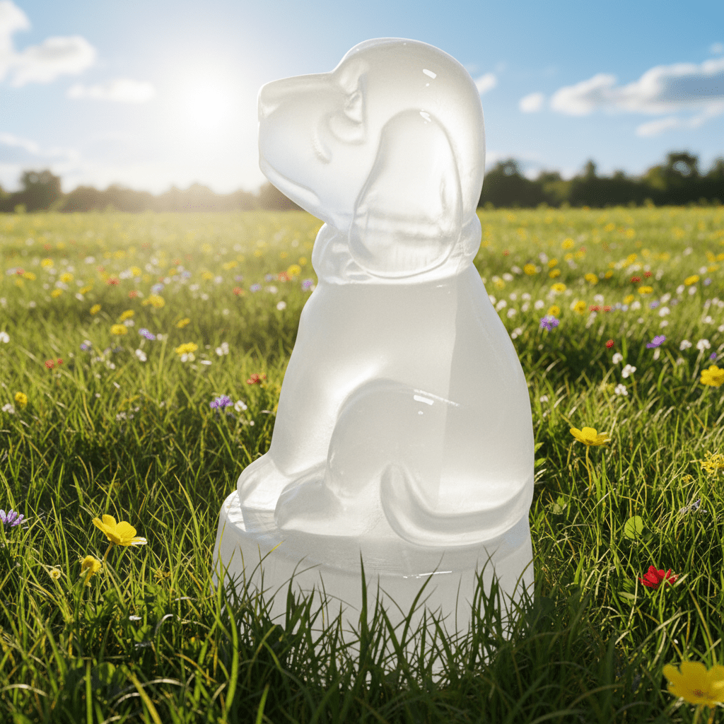 Selenite / Satin Spar Dog