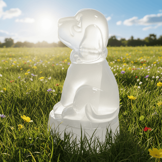 Selenite / Satin Spar Dog