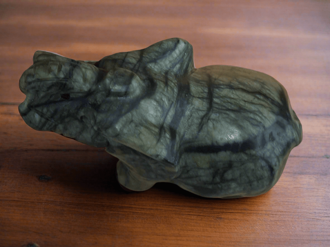 Nephrite Jade Elephants