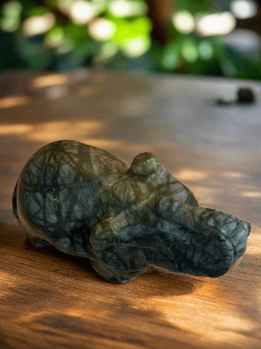 Nephrite Jade Elephants