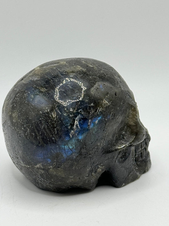 Labradorite Skull Carving