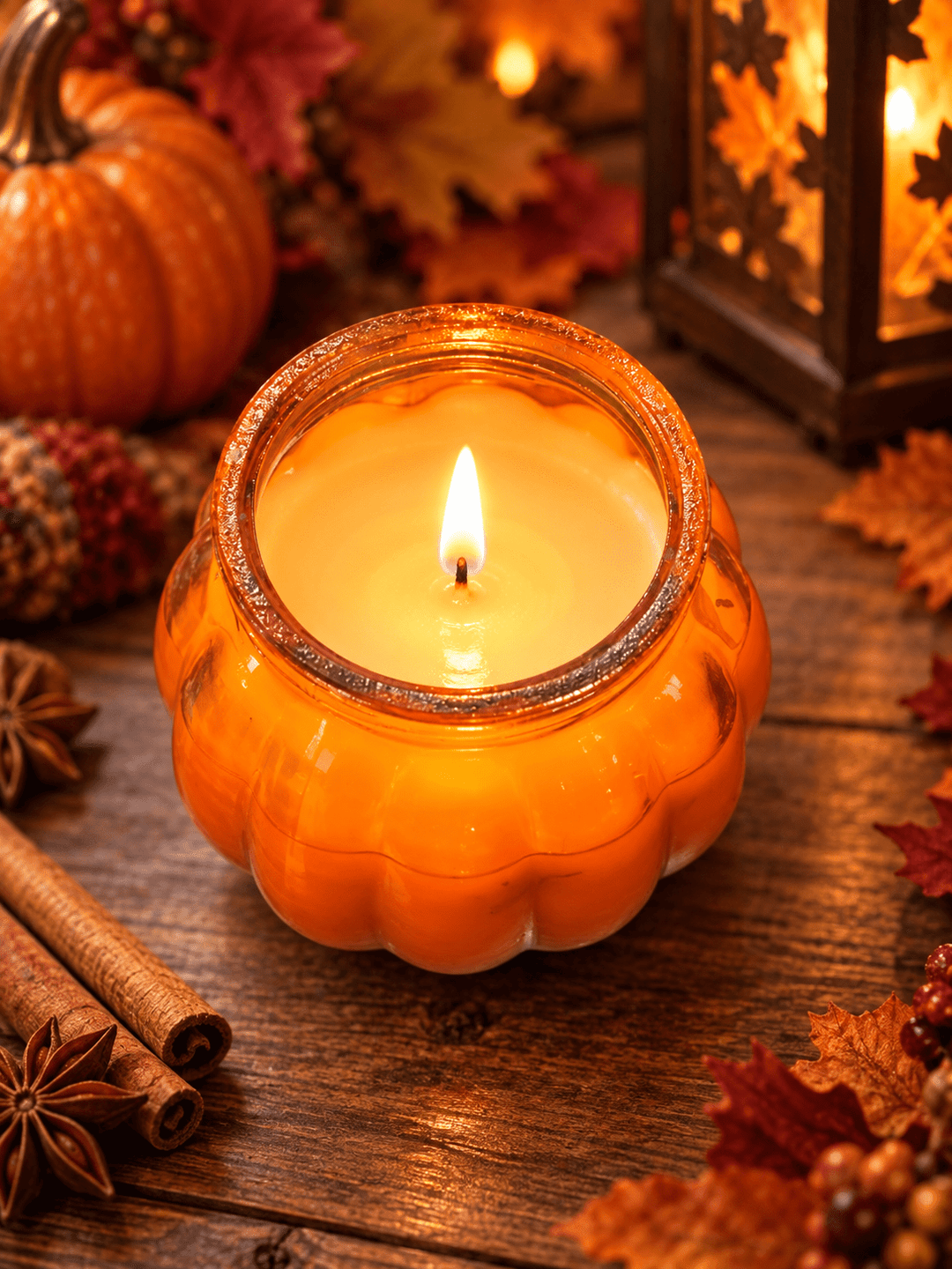 Autumn Glow Collection Pumpkin Jar Candle