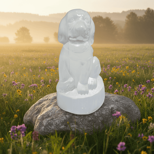 Selenite / Satin Spar Dog