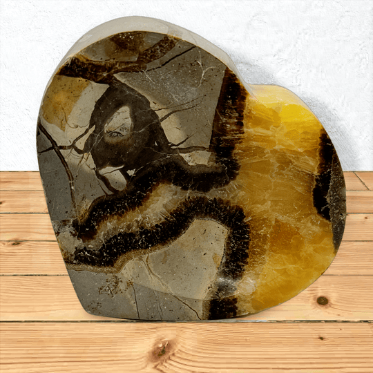 Septarian Calcite Heart Bowl