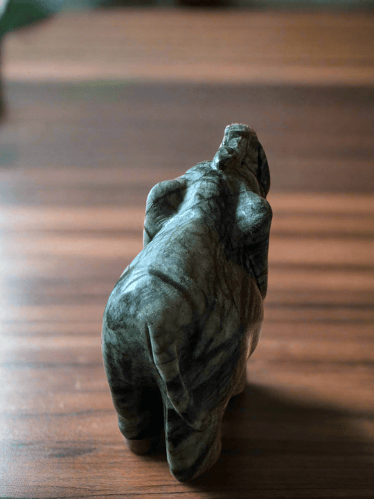 Nephrite Jade Elephants