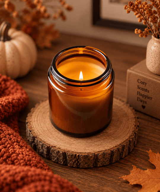 Autumn Glow Collection - 8oz Amber Jar