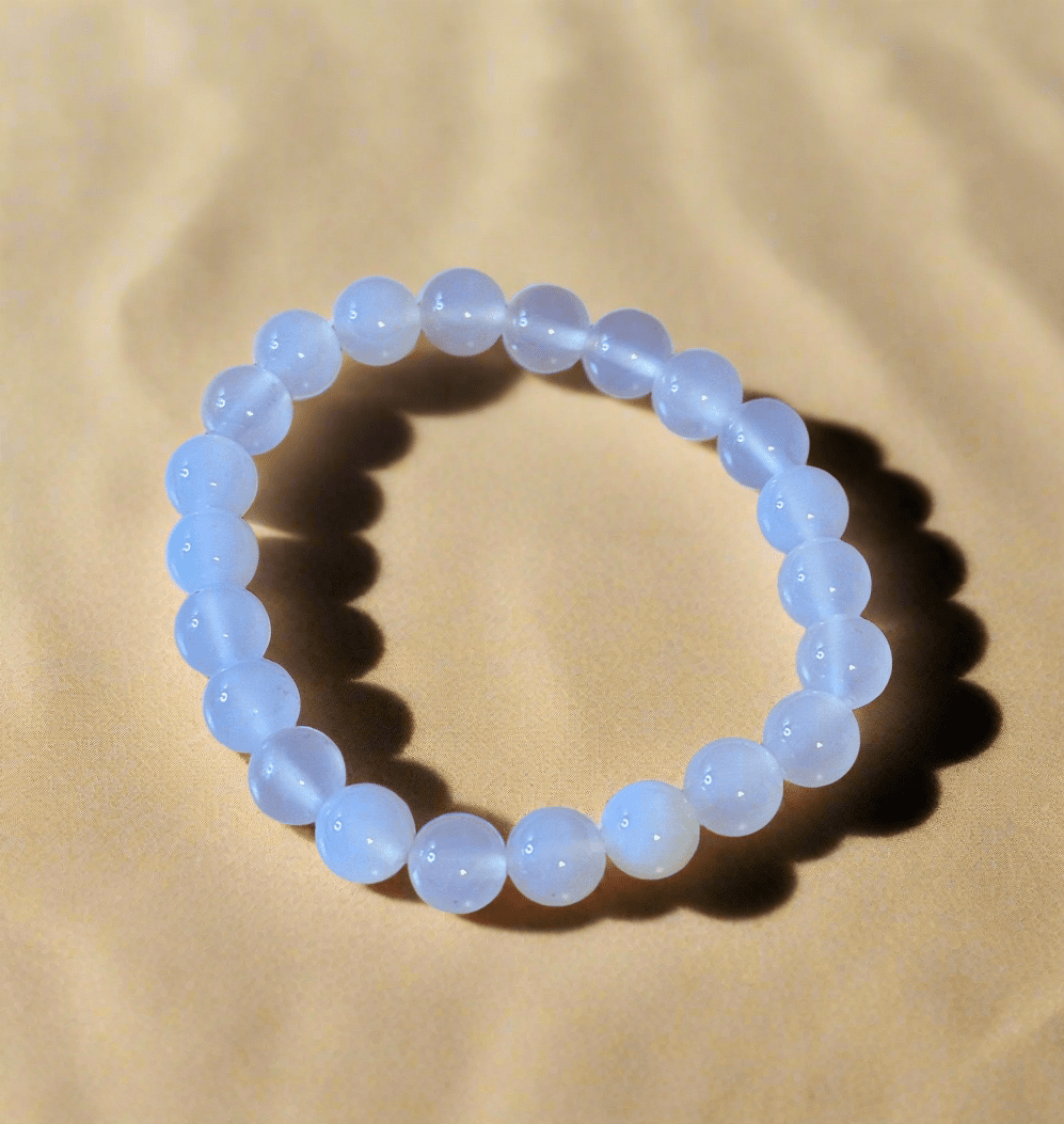 White Agate Stretch Bracelet