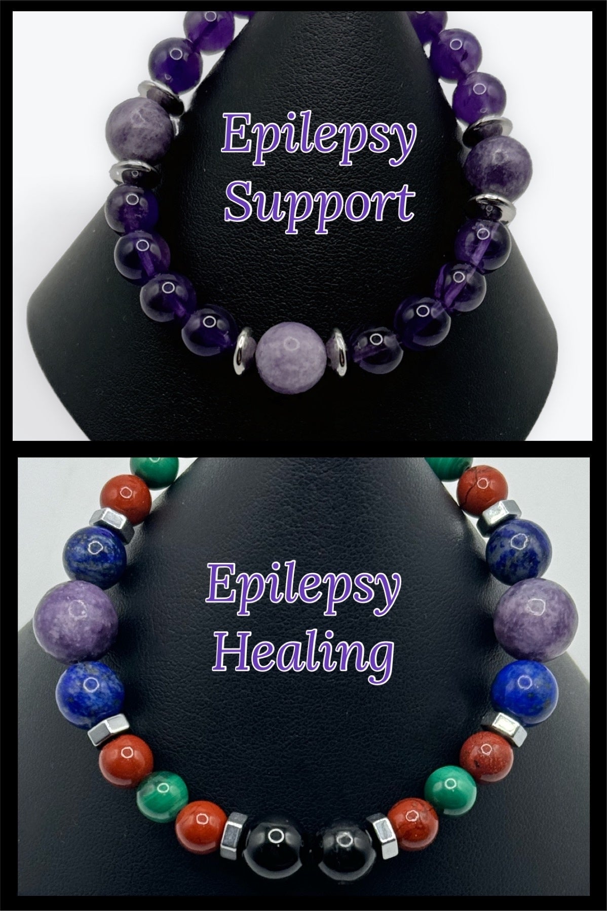 Epilepsy Support / Healing Collection - Anklets