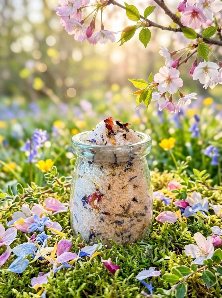 Crystal Infused Spring - Ostara Bath Salt - Soak