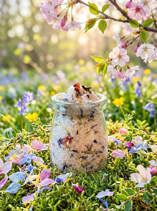 Crystal Infused Spring - Ostara Bath Salt - Soak