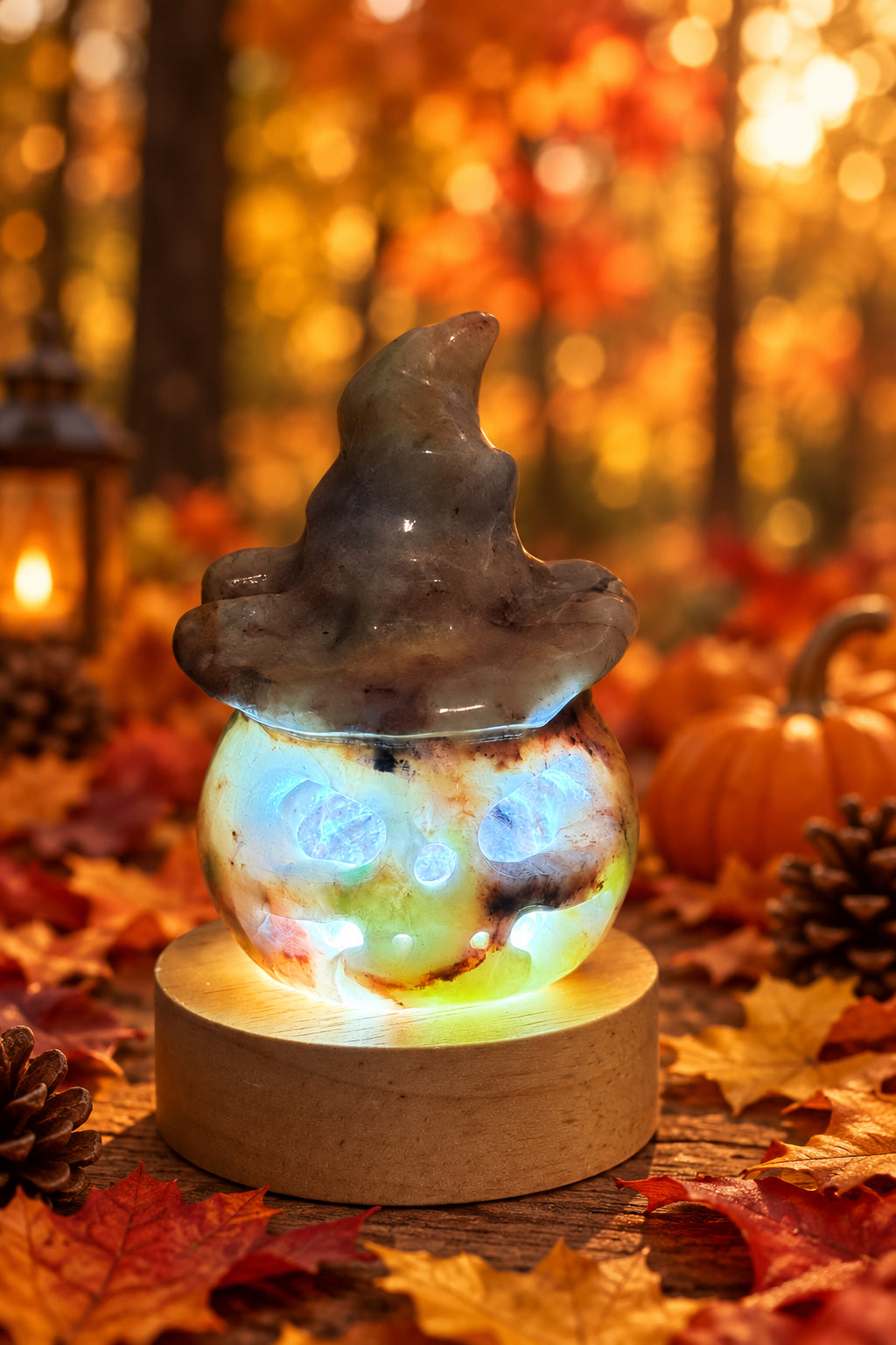Jack O’Lantern / Pumpkin Crystal Carvings