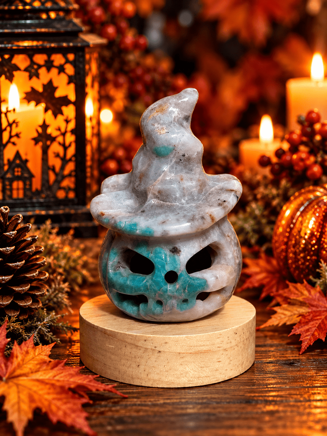 Jack O’Lantern - Pumpkin Crystal Carvings