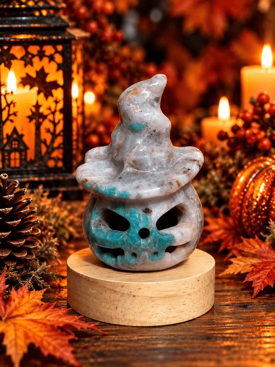 Jack O’Lantern - Pumpkin Crystal Carvings