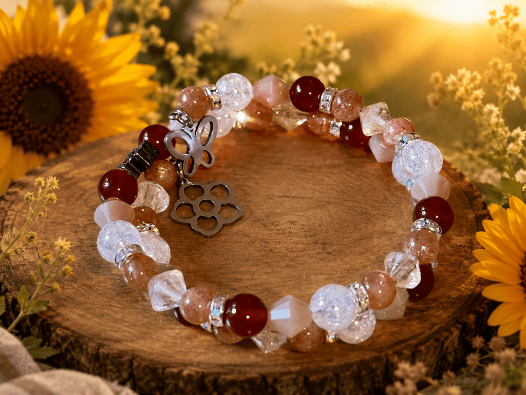 Double Wire Wrapped Summer Solstice "Litha" Bracelet