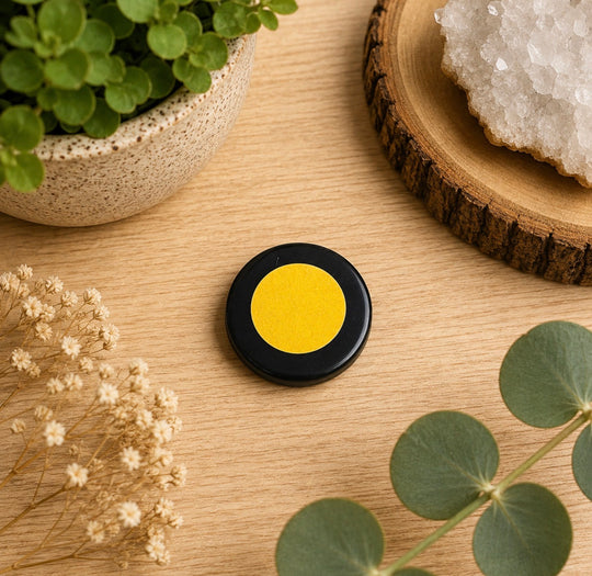 Shungite Engraved Round EMF Phone Protector