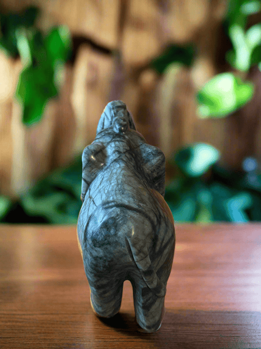 Nephrite Jade Elephants