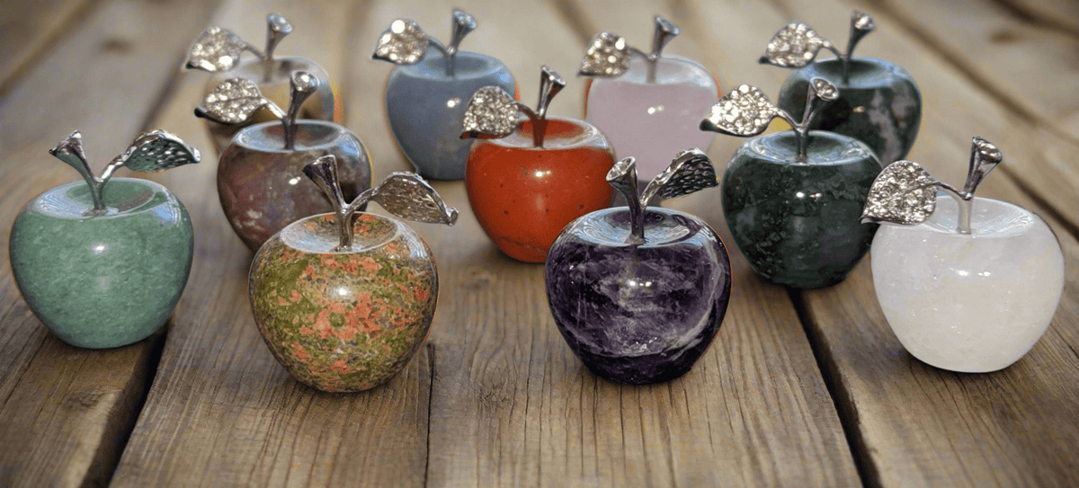 Crystal Apple Carvings