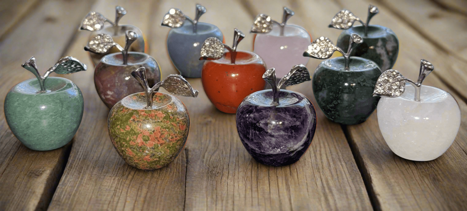 Crystal Apple Carvings