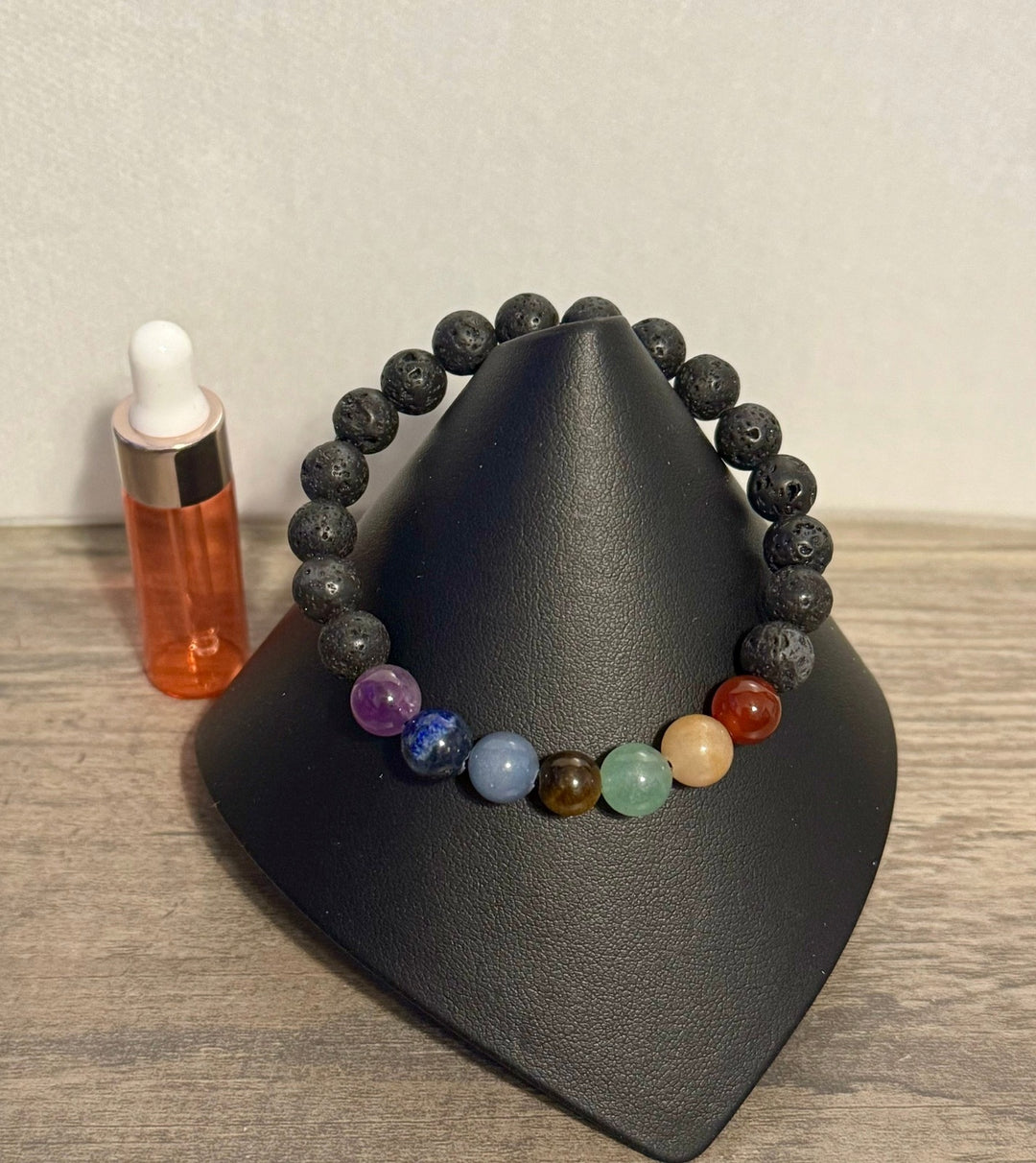 Chakra Lava Stone Bracelet with EO Blend