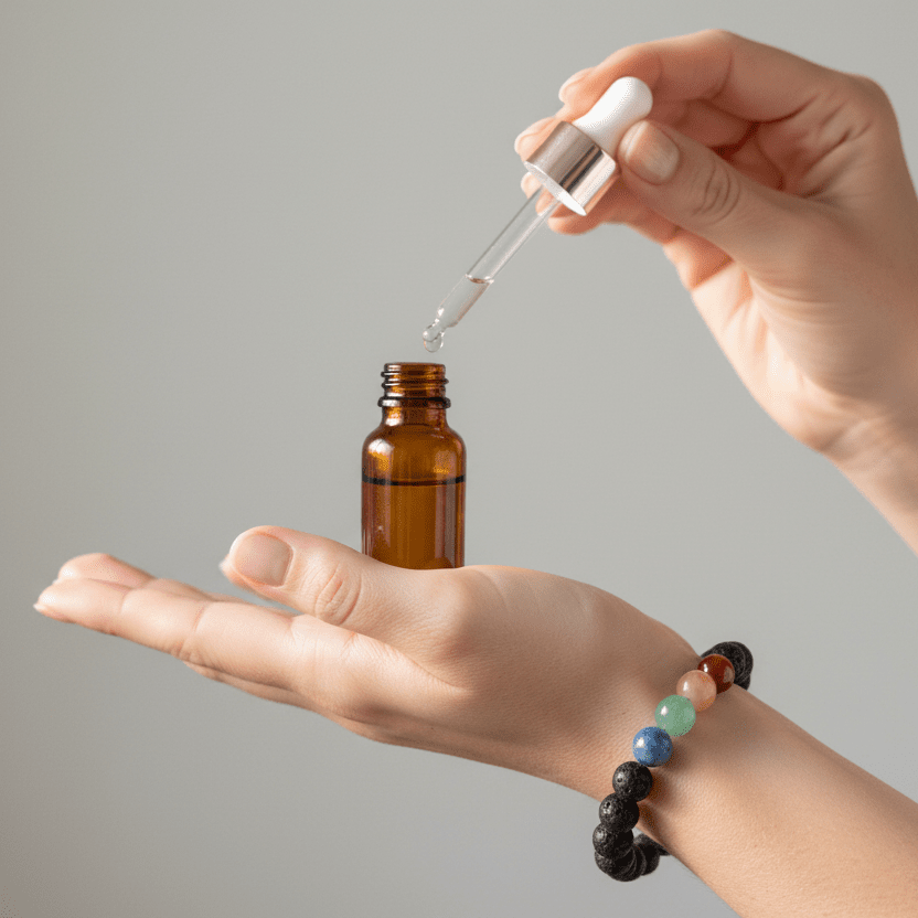 Chakra Lava Stone Bracelet with EO Blend