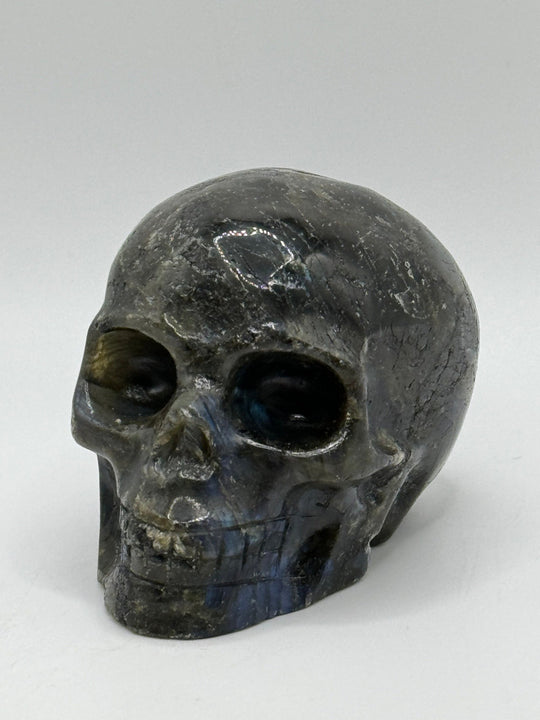 Labradorite Skull Carving