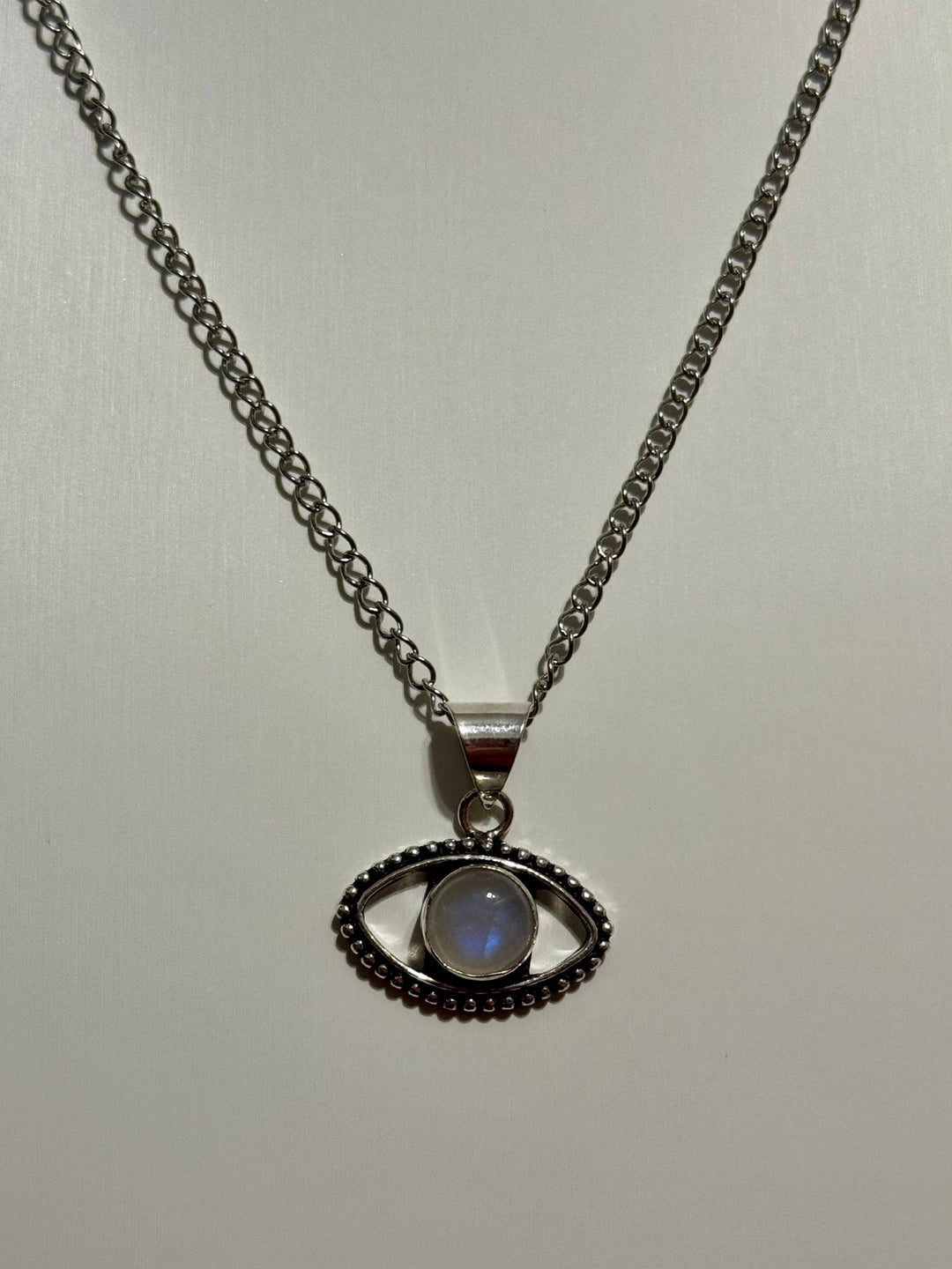 Moonstone Evil Eye Pendant