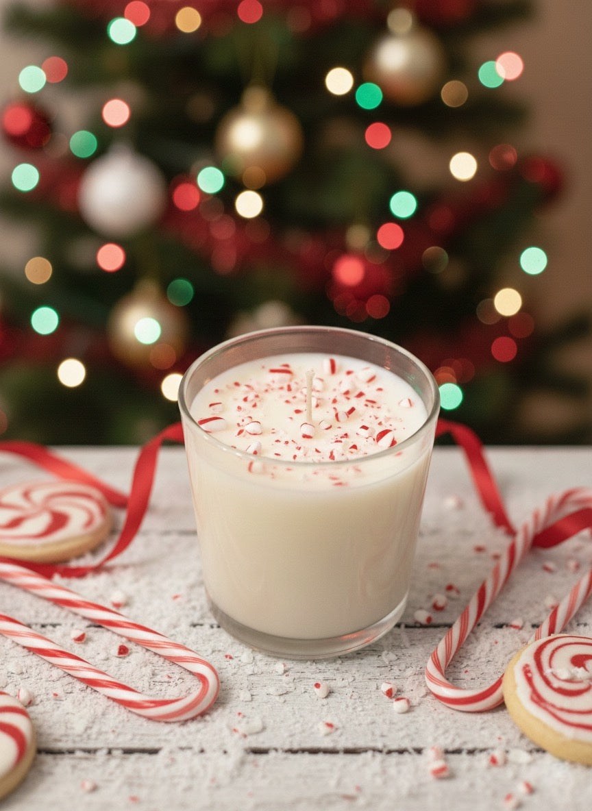 Crystal and Herb Infused Glass Jar Candles - Holiday