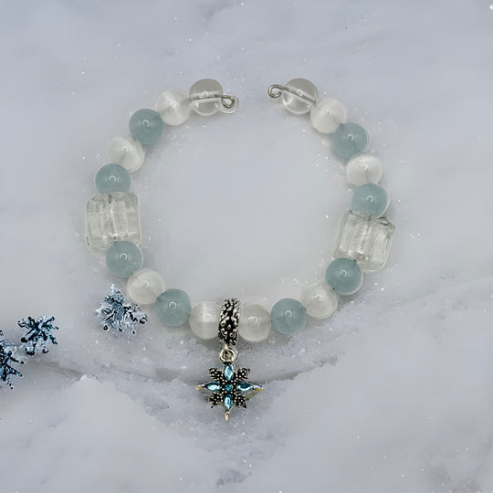 Holiday Crystal & Lampwork Bead Bracelets