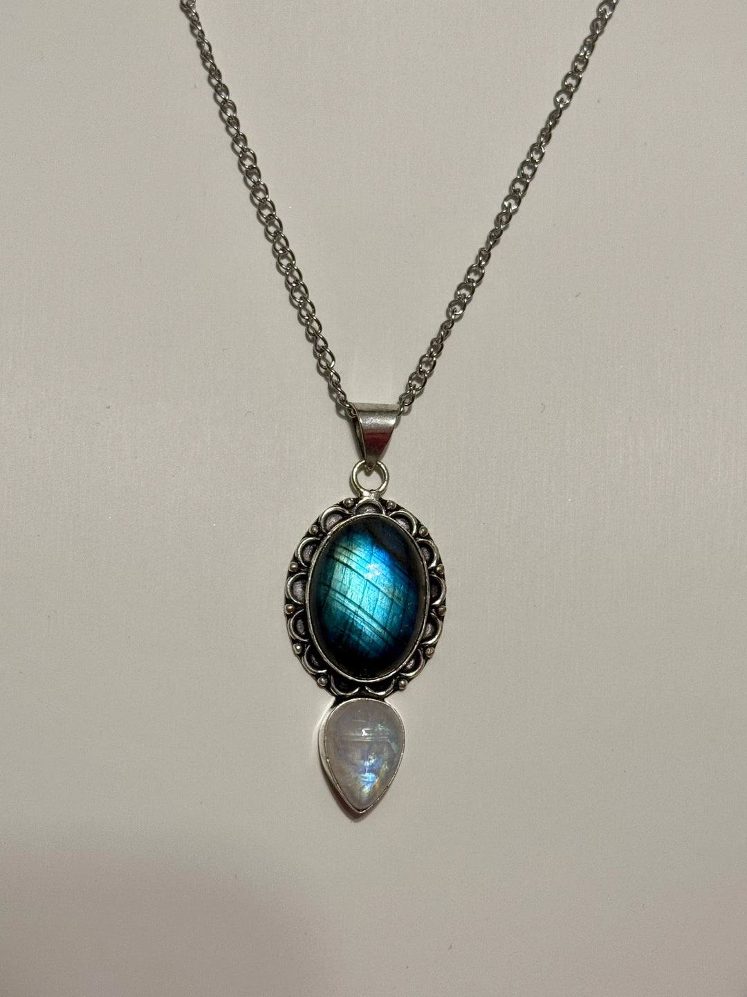 Labradorite Moonstone Pendant