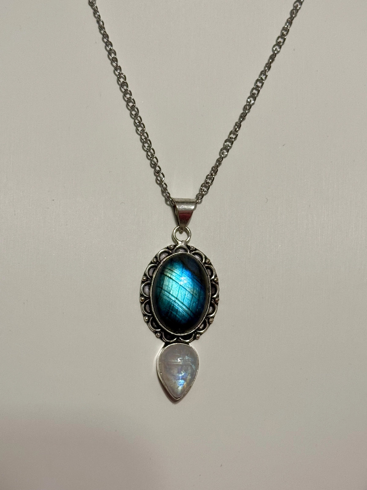 Labradorite Moonstone Pendant