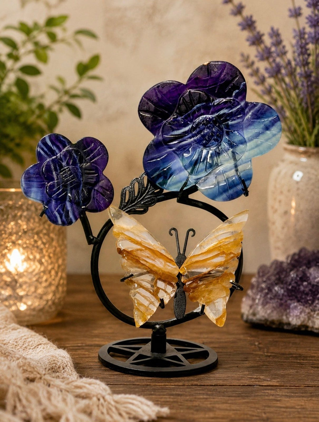 Butterfly and Daisies